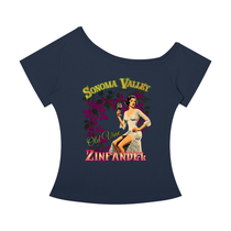 Old Vine Zinfandel Women’s Off-the-Shoulder T-Shirt