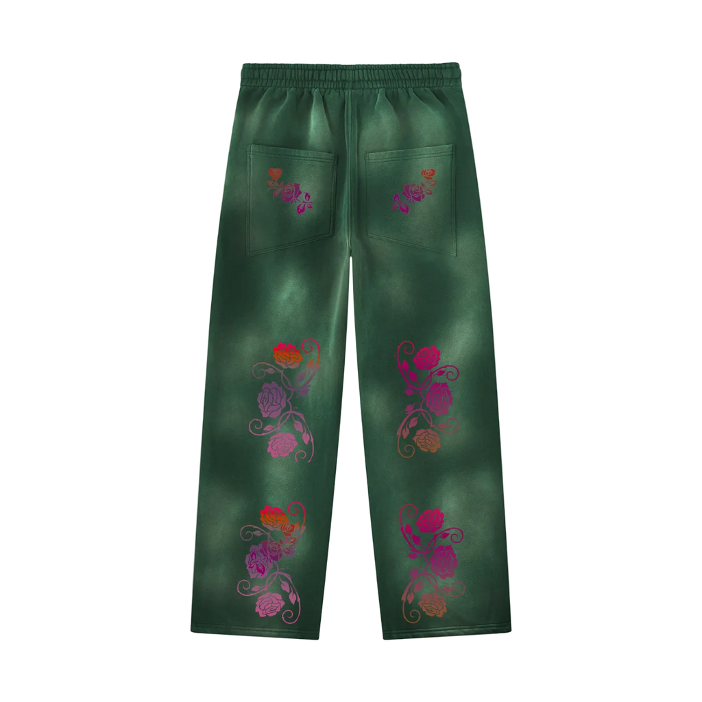 Unisex Sunfade Wide Leg Fleece Sweatpants