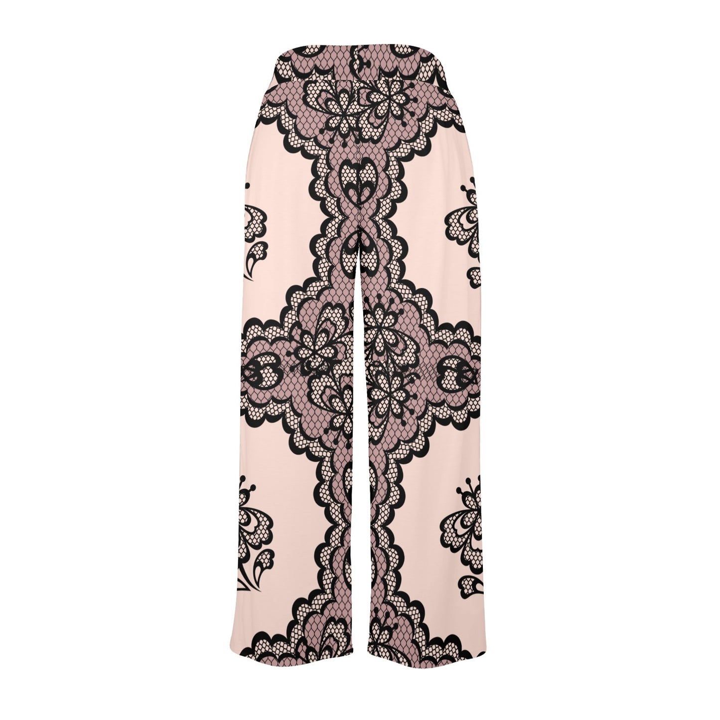 CROCHET WIDE LEG Women's Wide Leg Lounge Pants - Joggers from Artsadd