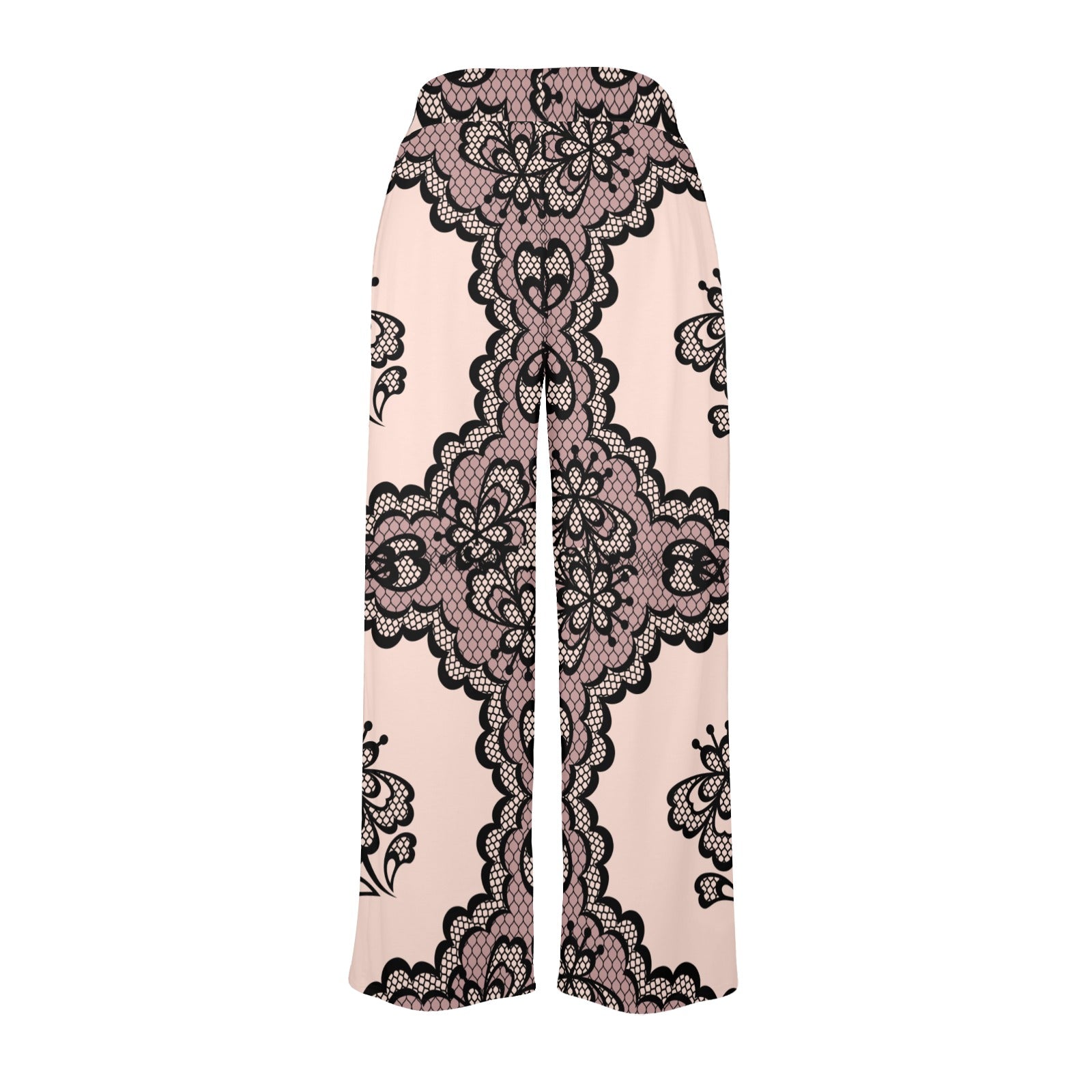 CROCHET WIDE LEG Women's Wide Leg Lounge Pants - Joggers from Artsadd