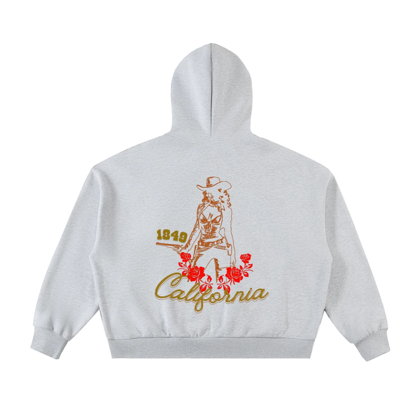 Fleeced Full-Zip Boxy Hoodie