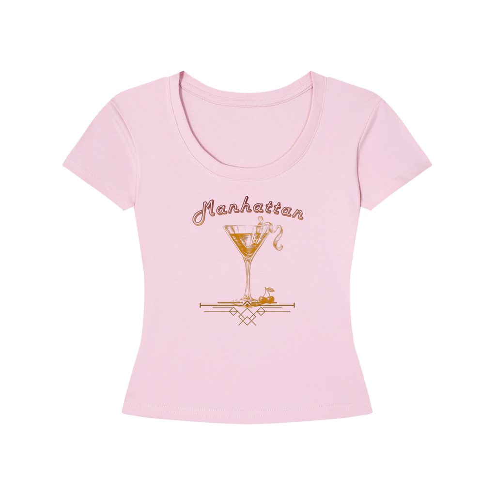 Vintage Manhattan Cocktail Women's Slim-Fit T-Shirt