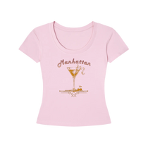 Vintage Manhattan Cocktail Women's Slim-Fit T-Shirt