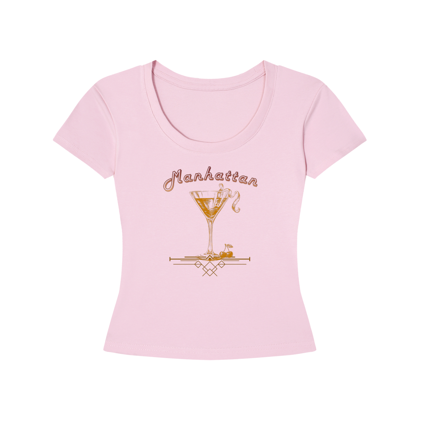 Vintage Manhattan Cocktail Women's Slim-Fit T-Shirt