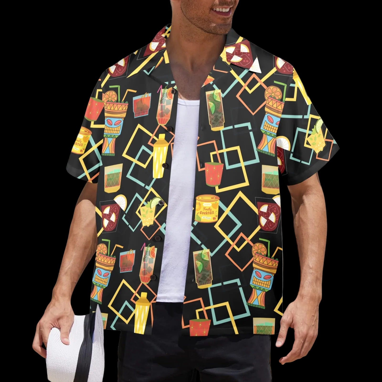 Tiki Cocktails Men's Hawaiian Shirt