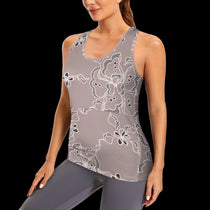 Rose Lace Women's Racerback Sports Top