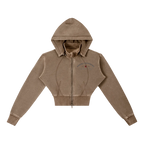 California O.G. Vintage Wash Cropped Women's Hoodie