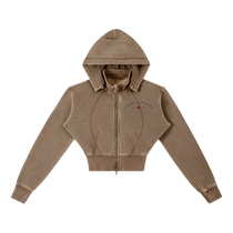 California O.G. Vintage Wash Cropped Women's Hoodie