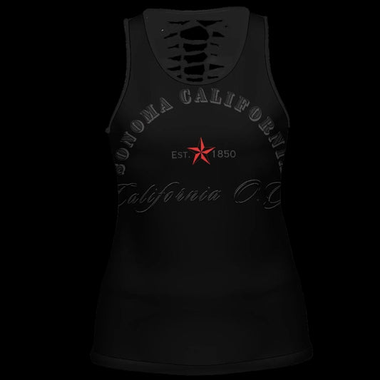 California OG Women's Hollow Back Tank Top - Tank Tops from Artsadd