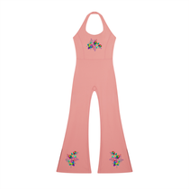 Grafitti Rose Women’s Halter Flared Jumpsuit