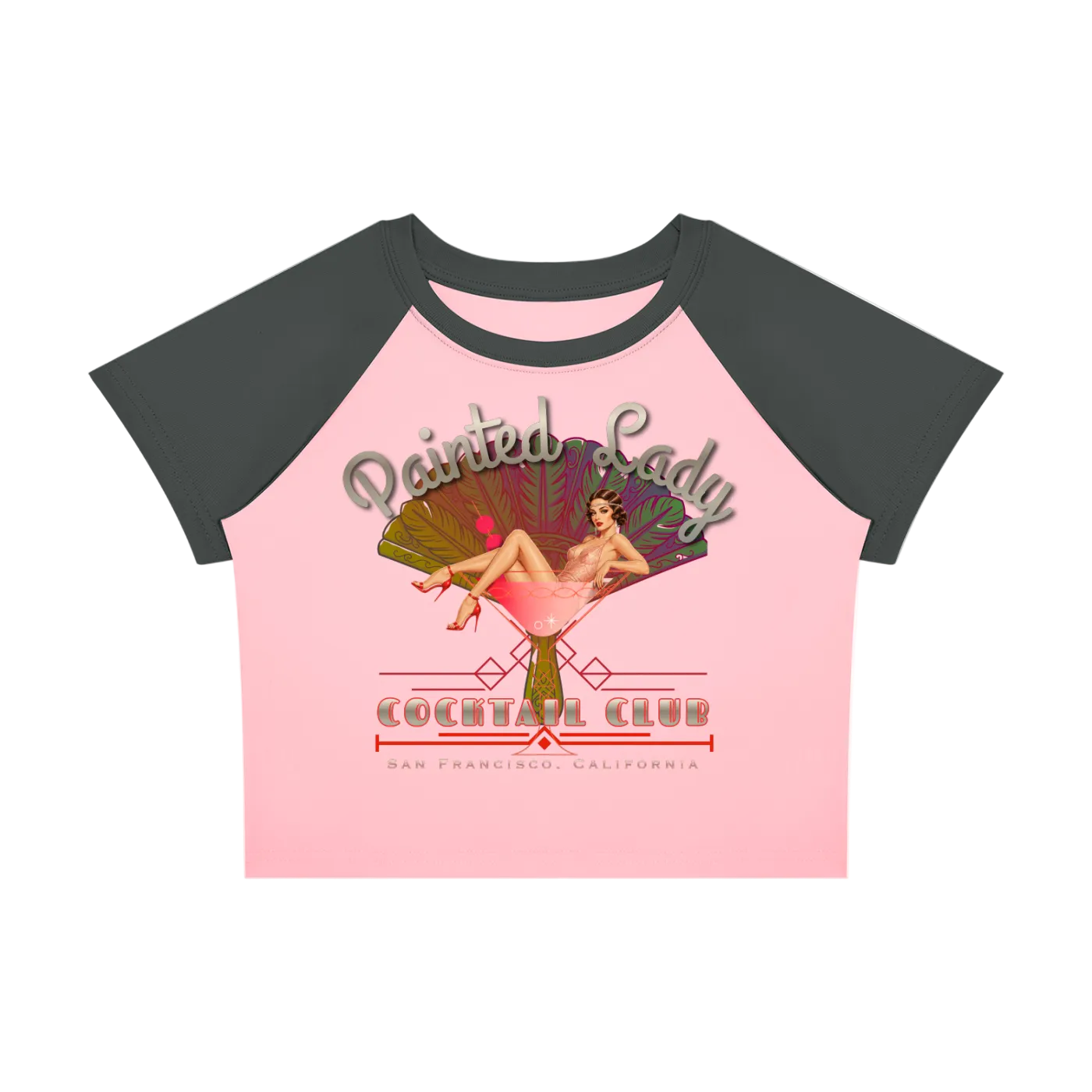 Retro Cocktail Club Women’s Raglan T-Shirt Secondary image