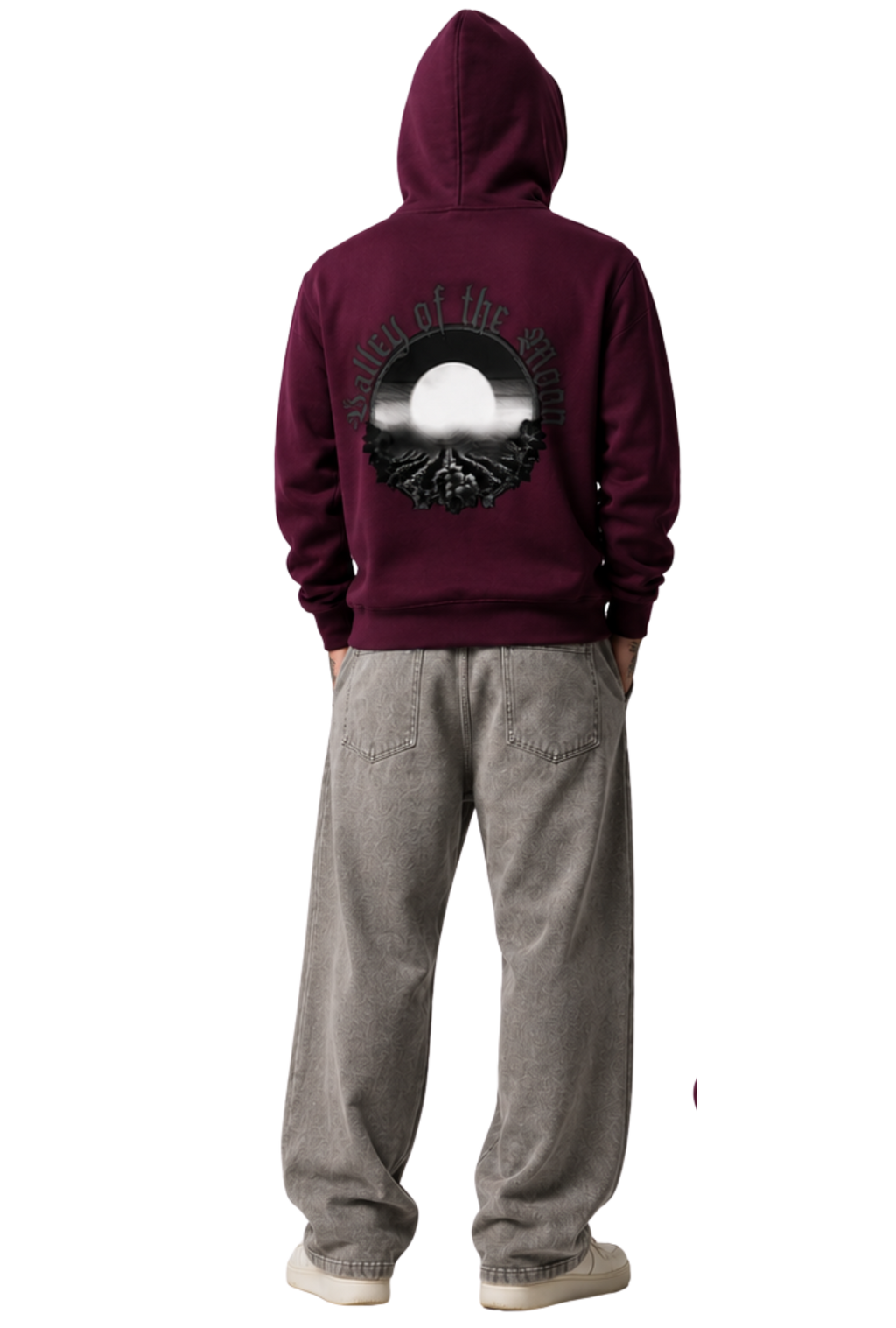 Valley of the Moon Gothic Heavyweight High Neck  Zip-Up Hoodie