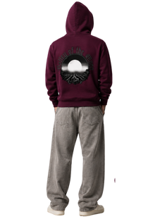 Valley of the Moon Gothic Heavyweight High Neck  Zip-Up Hoodie