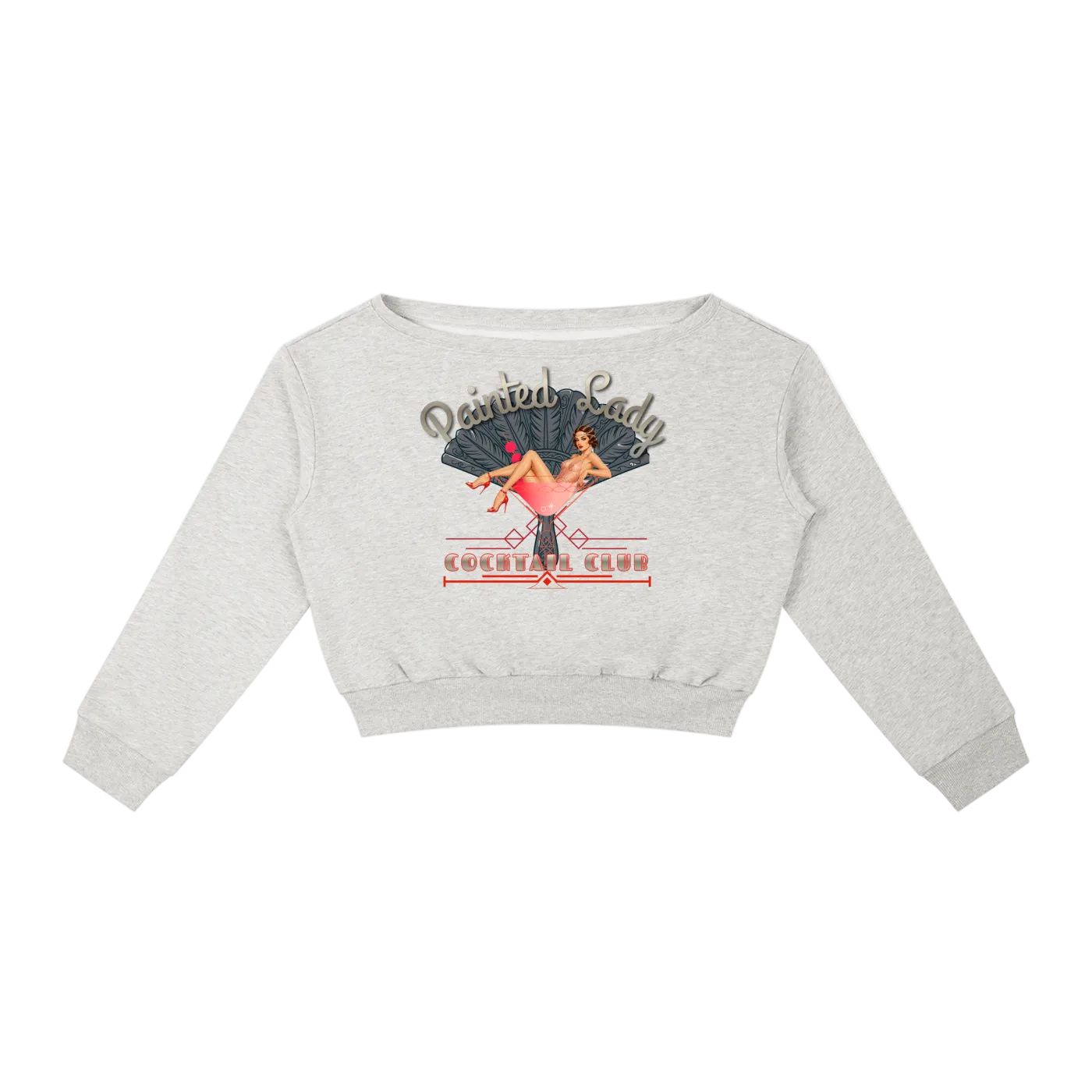 Retro Cocktail Club Women's Off-Shoulder Sweatshirt Main image