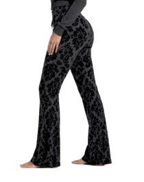 Damask Charcoal Women's Straight-leg Pants