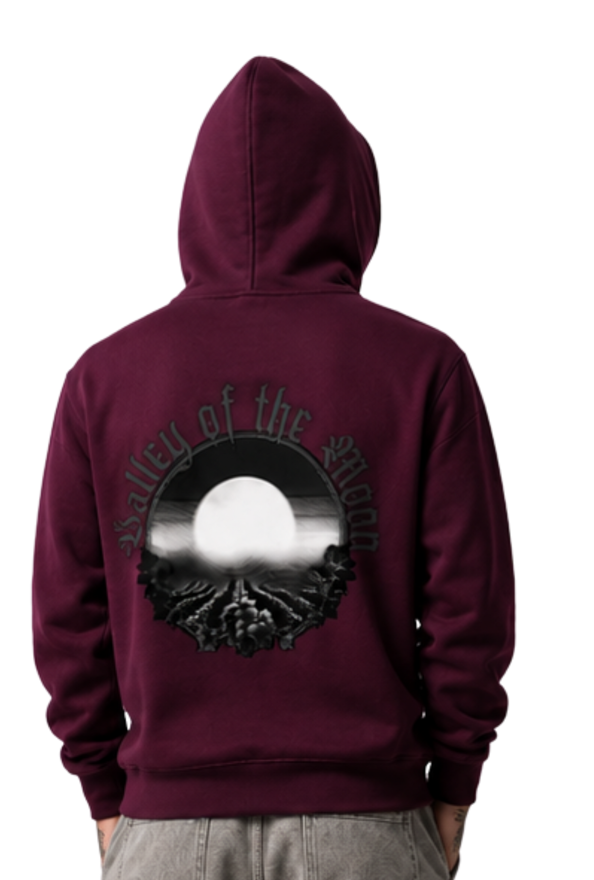 Valley of the Moon Gothic Heavyweight High Neck  Zip-Up Hoodie Main image