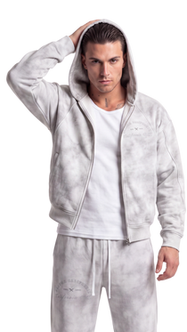 California O.G. Men's Dirty Washed Zip-Up Fleece Hoodie