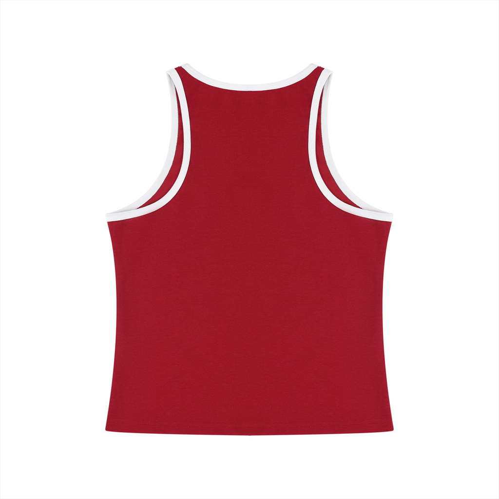 Valley of the Moon Women's Color Block Cropped Tank Top