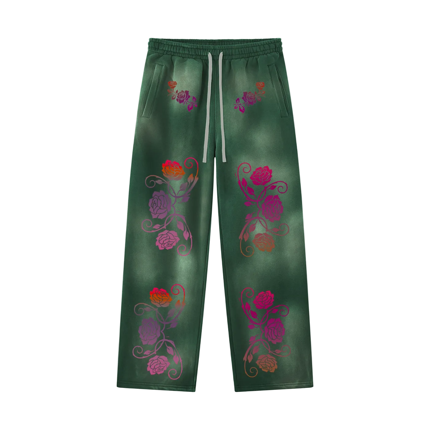 Unisex Sunfade Wide Leg Fleece Sweatpants