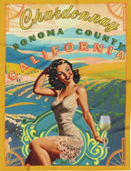 CHARDONNAY PINUP FLEECE BLANKET - Blankets from Printify