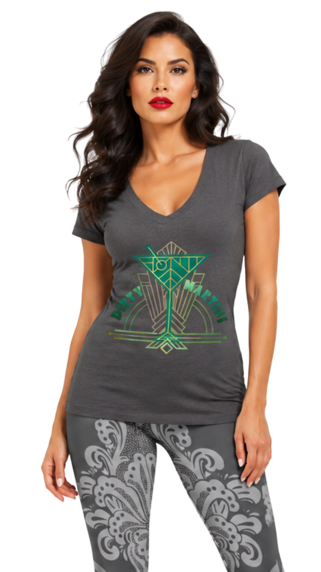 Dirty Deco Martini Women's V-Neck T-Shirt