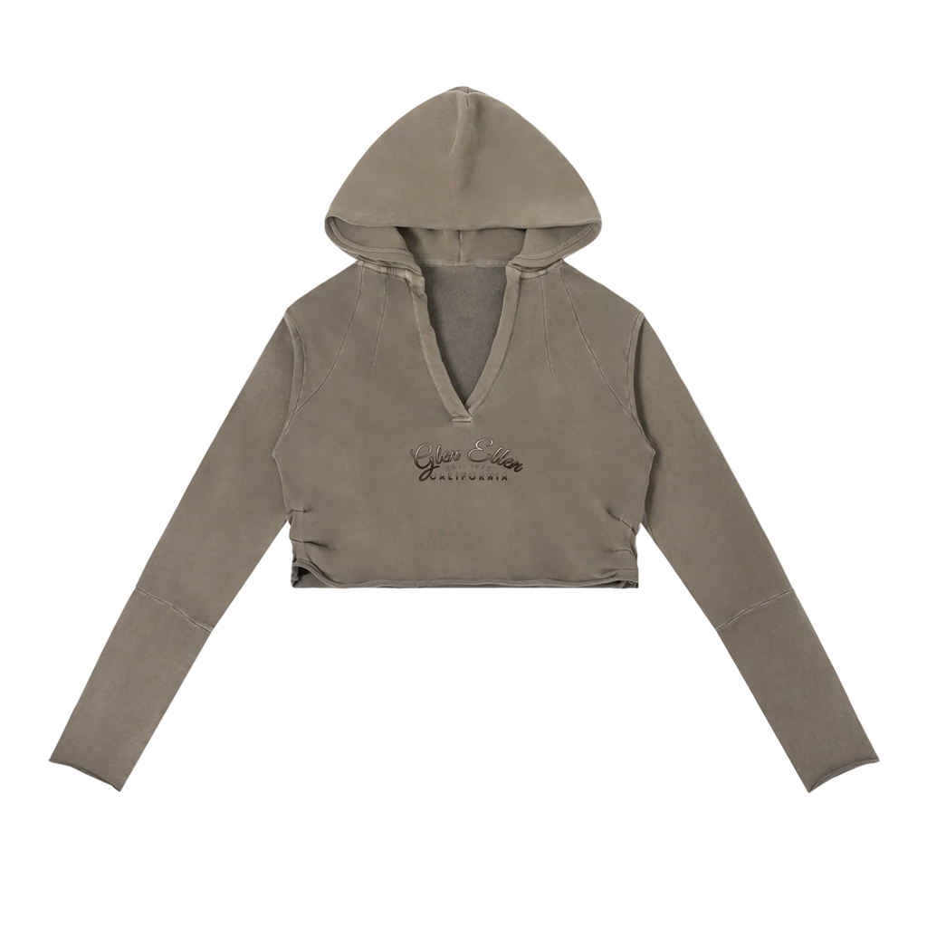 Valley of the Moon Glam Vintage Washed Raw Edge Hoodie