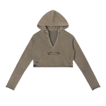 Valley of the Moon Glam Vintage Washed Raw Edge Hoodie