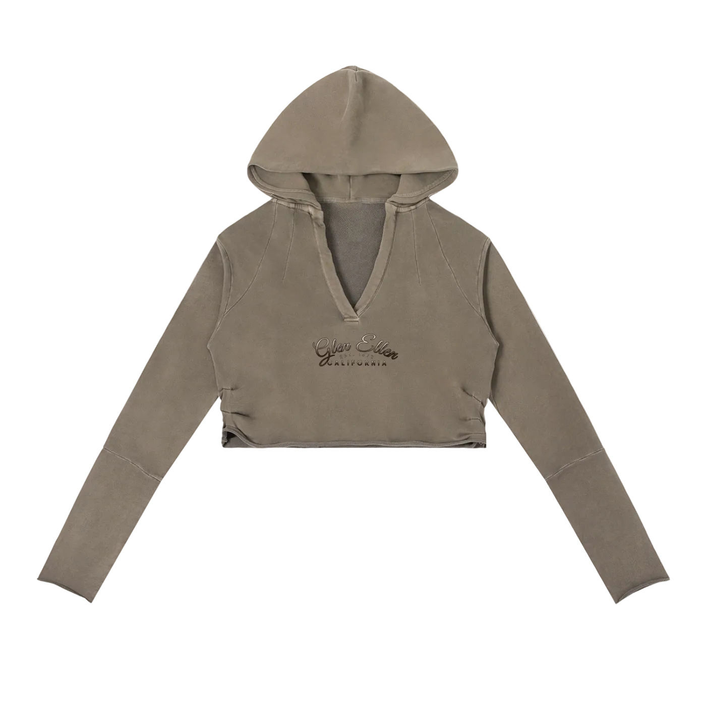 Valley of the Moon Glam Vintage Washed Raw Edge Hoodie