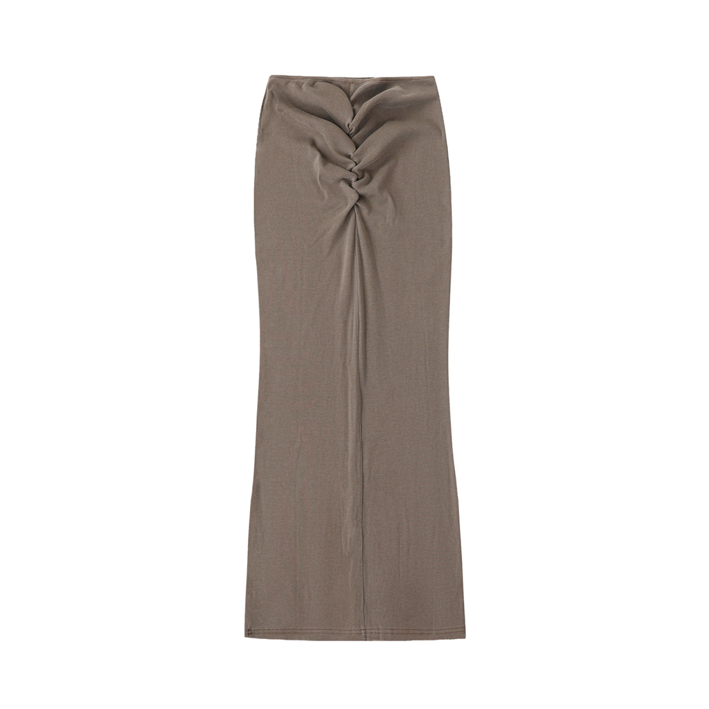 Drawstring Maxi Skirt