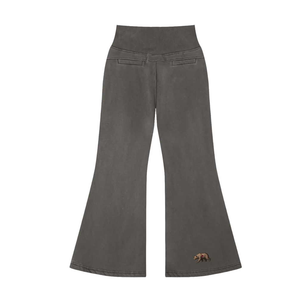 California Bear Vintage Washed Flared Fleece Pants