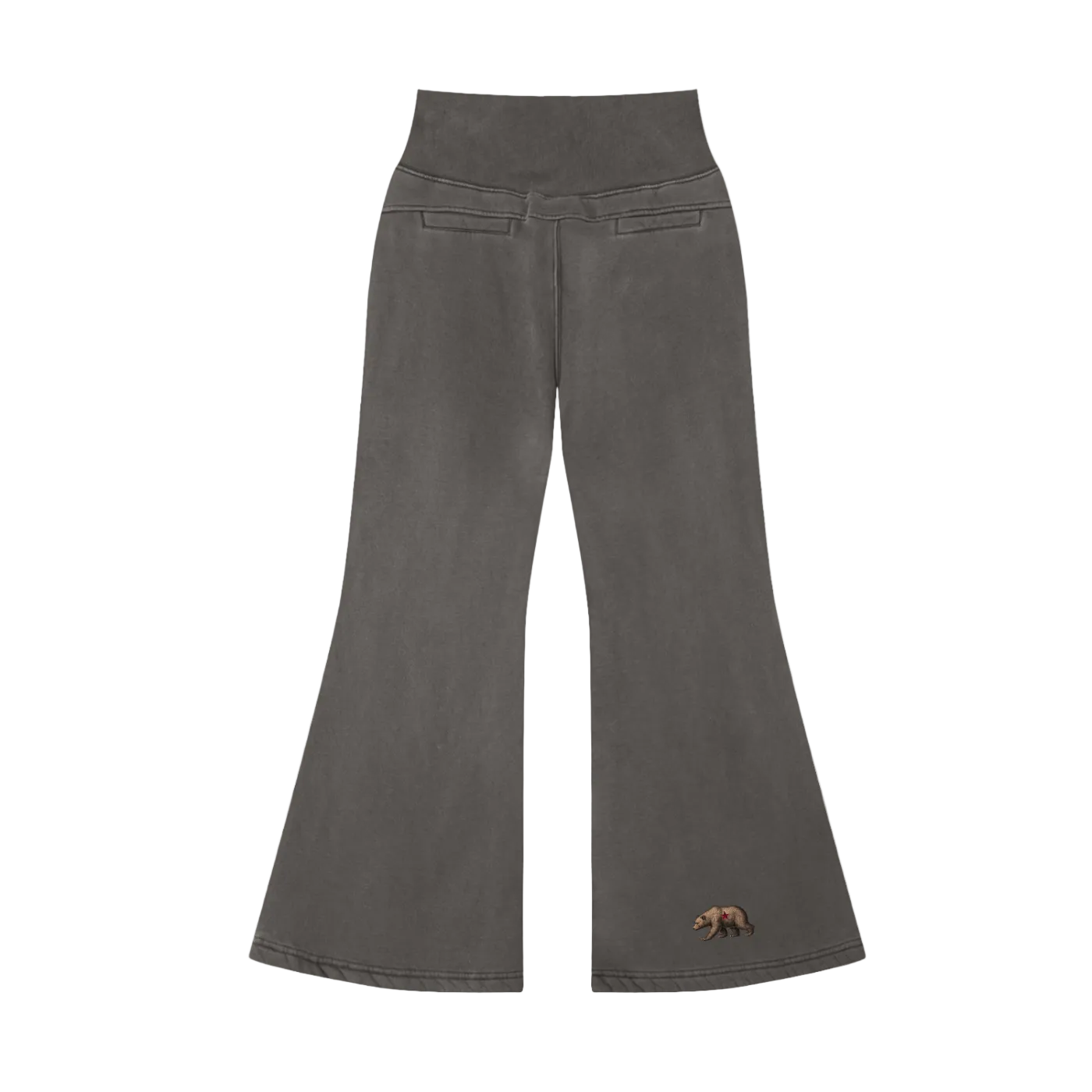 California Bear Vintage Washed Flared Fleece Pants