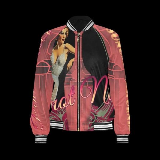 Spnoma Vintage Pinup Pinot Noir BomberJacket
