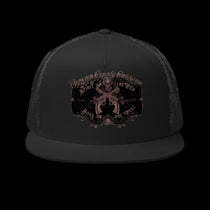 Sonoma County "Wild West" Trucker Cap Rose Gold/Charcoal - Trucker Hats from London Moon