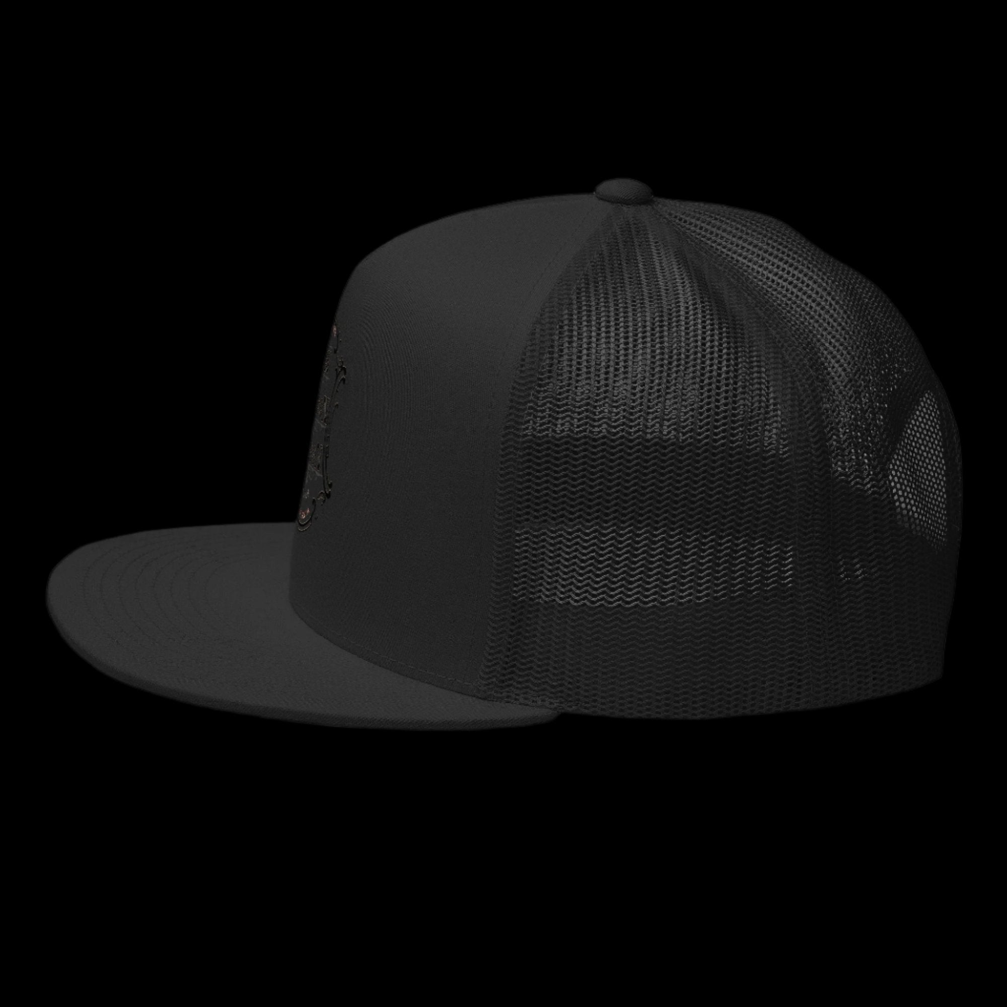 JACK LONDON SALOON Embroidered Emblem Trucker Cap - Trucker Hats from Sonoma Rebel
