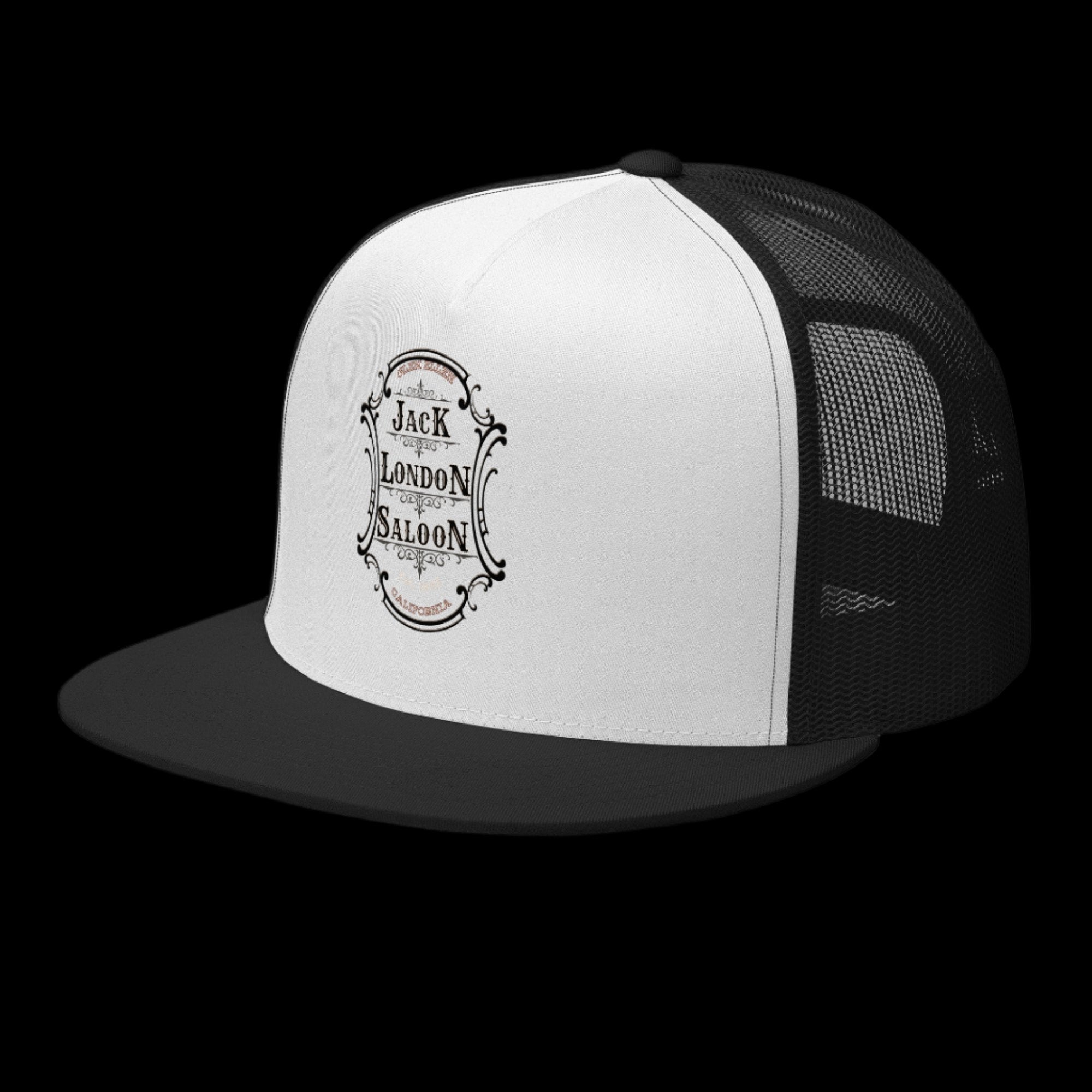 JACK LONDON SALOON Embroidered Emblem Trucker Cap - Trucker Hats from Sonoma Rebel