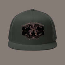 Sonoma County "Wild West" Trucker Cap Rose Gold/Charcoal - Trucker Hats from London Moon