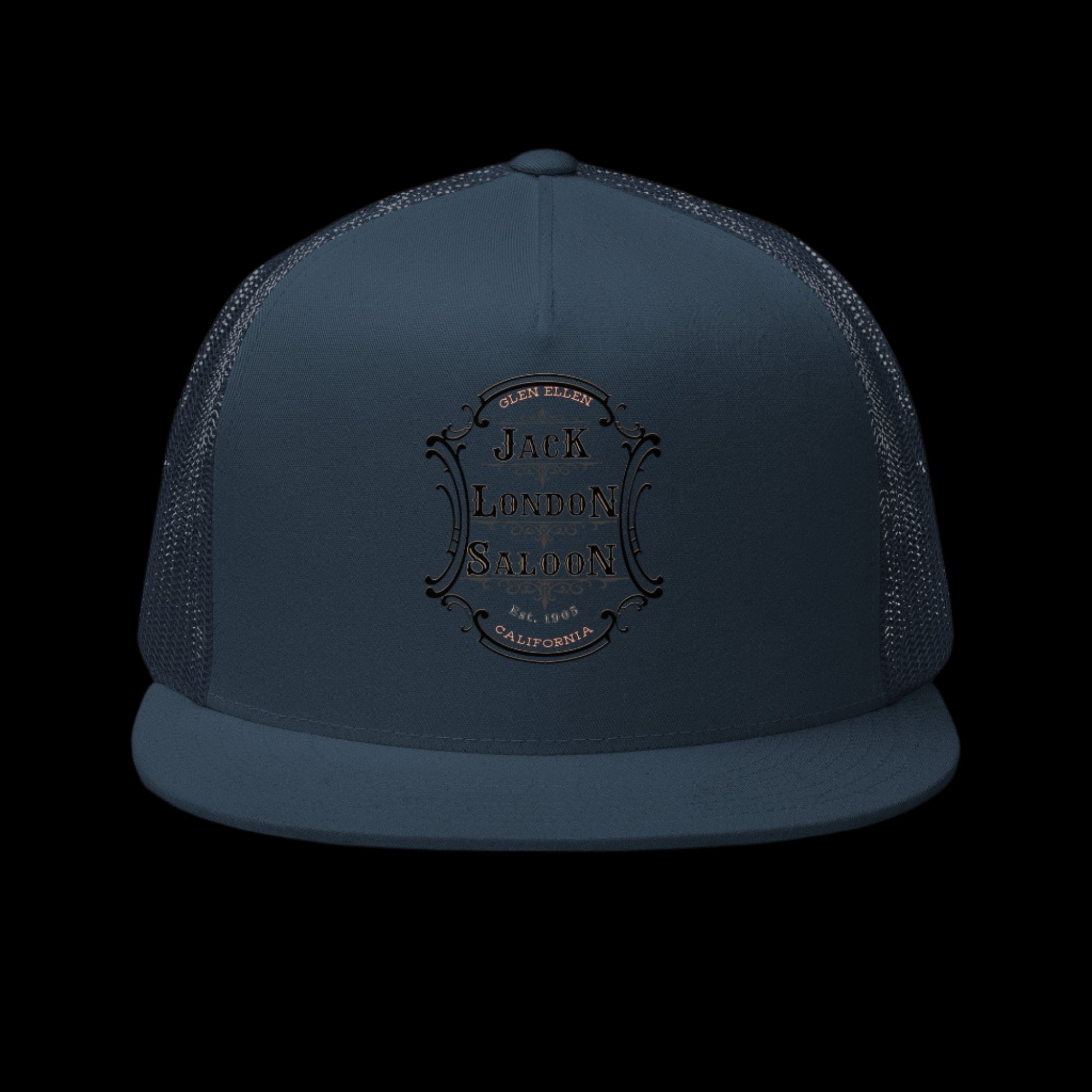 JACK LONDON SALOON Embroidered Emblem Trucker Cap - Trucker Hats from Sonoma Rebel