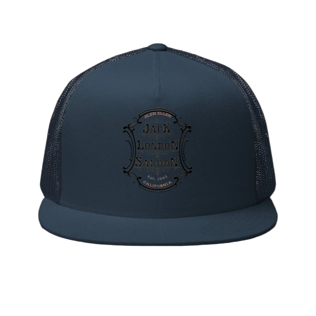 JACK LONDON SALOON Embroidered Emblem Trucker Cap - Trucker Hats from Sonoma Rebel