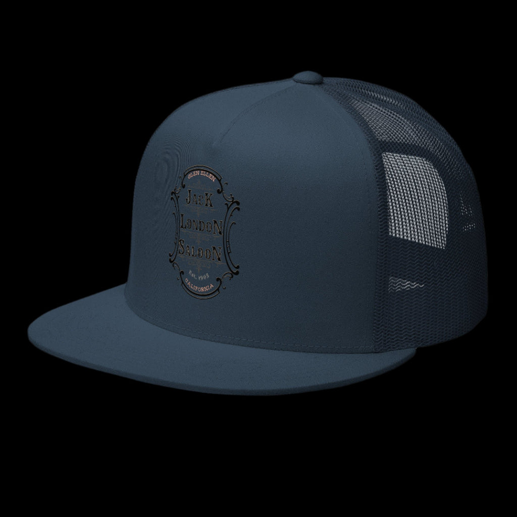 JACK LONDON SALOON Embroidered Emblem Trucker Cap - Trucker Hats from Sonoma Rebel