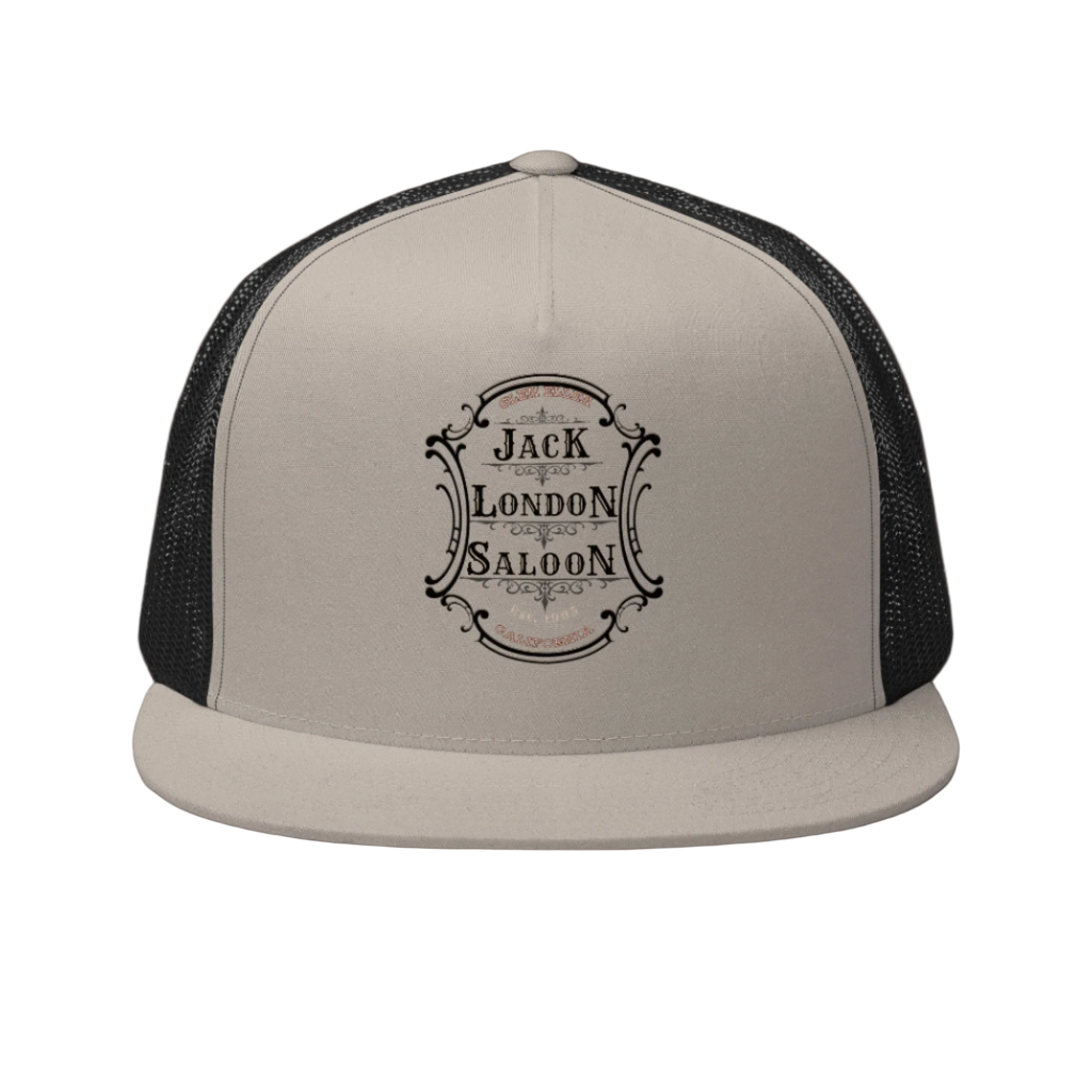 JACK LONDON SALOON Embroidered Emblem Trucker Cap - Trucker Hats from Sonoma Rebel