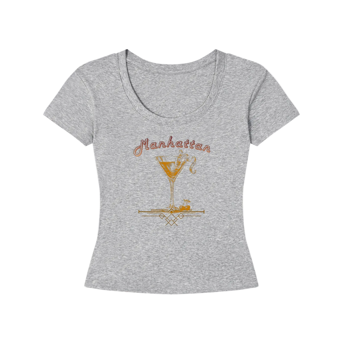 Vintage Manhattan Cocktail Women's Slim-Fit T-Shirt