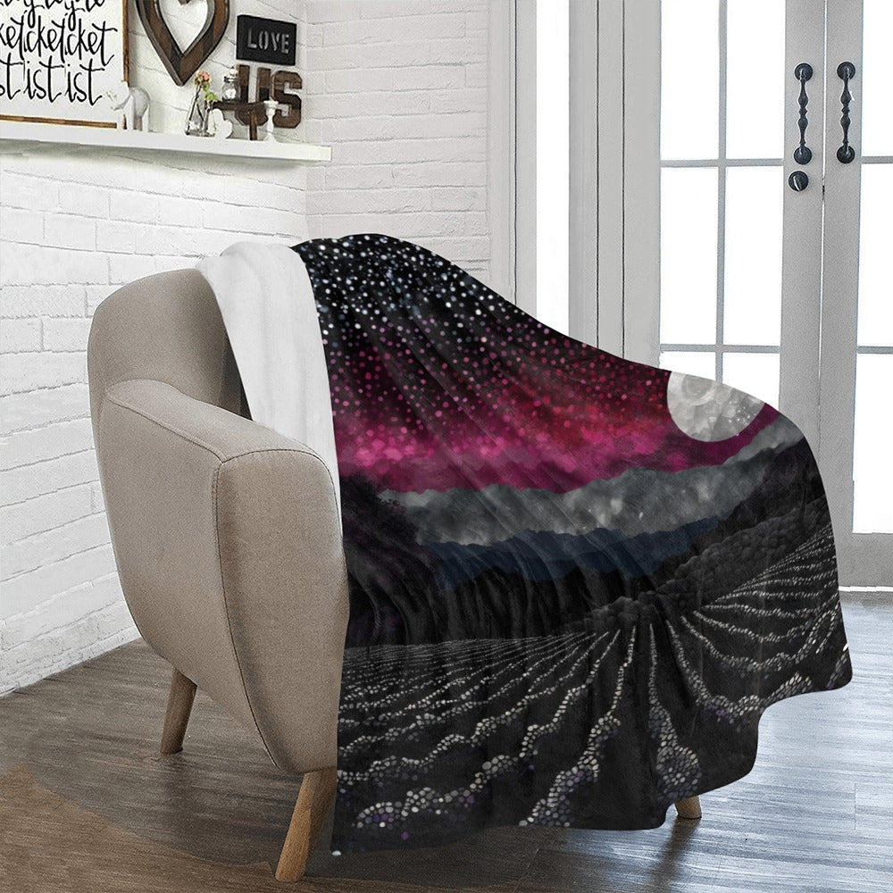 Vineyard Night Sky Mosaic Blanket Ultra-Soft Micro Fleece Blanket 43"x56" Secondary image