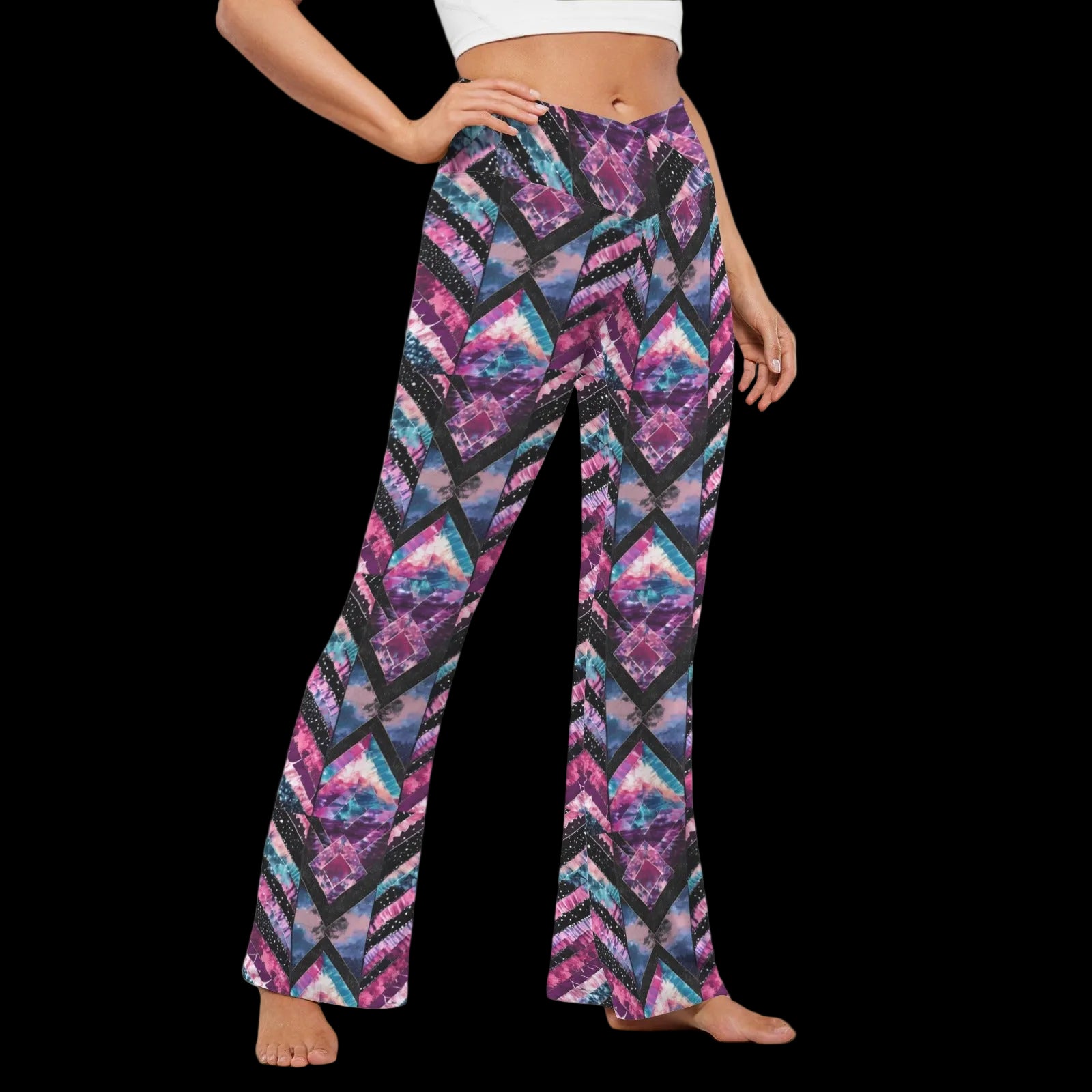 Guatemalan Print Flare Leggings Secondary image
