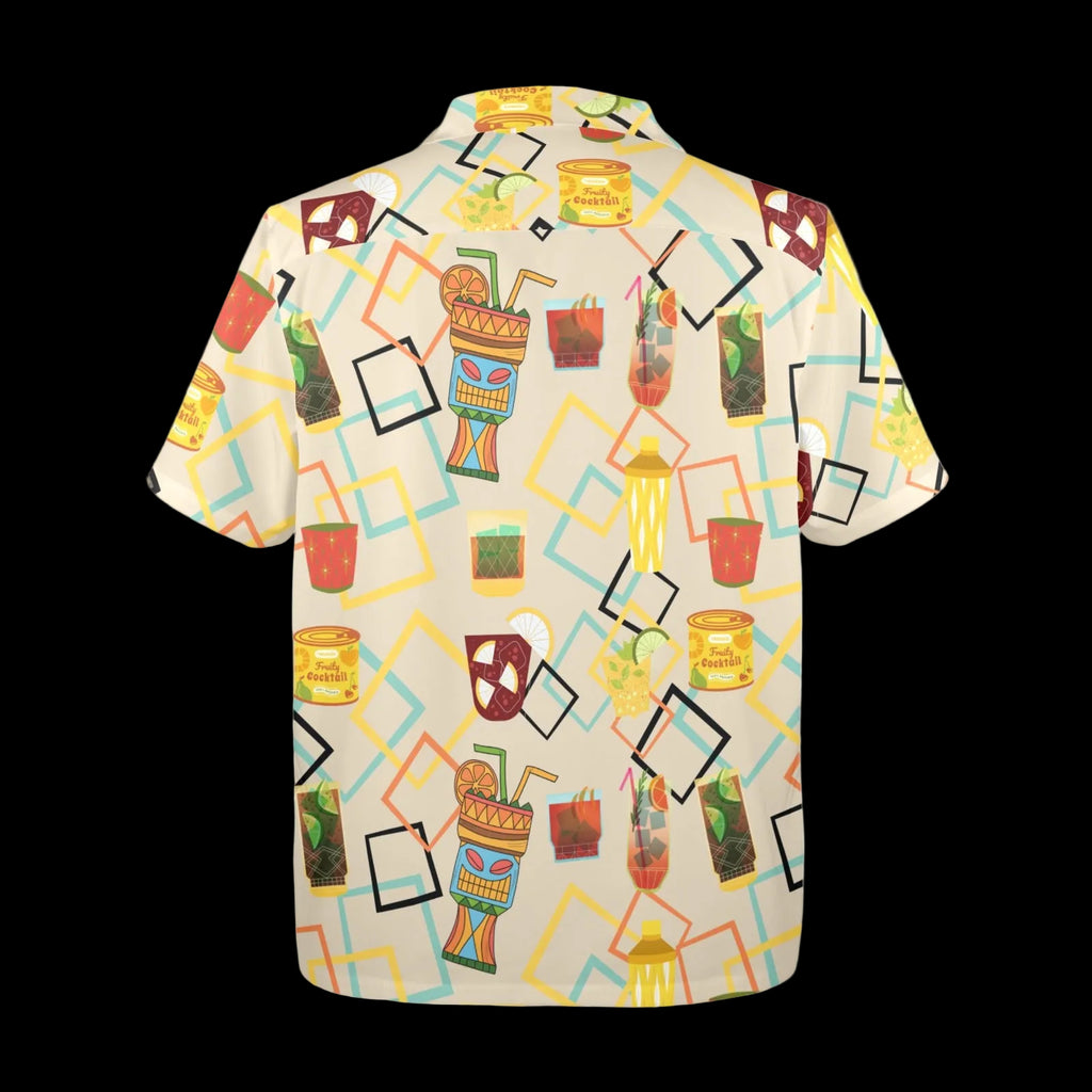Tiki Cocktails Men's All Over Print Hawaiian Shirt