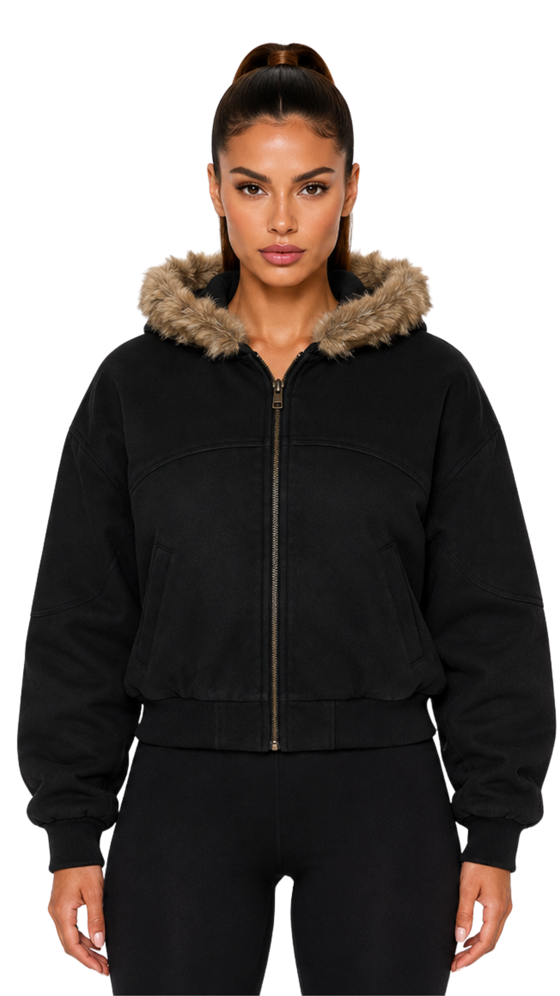Jack London Glen Ellen Detachable Fur Hoodie