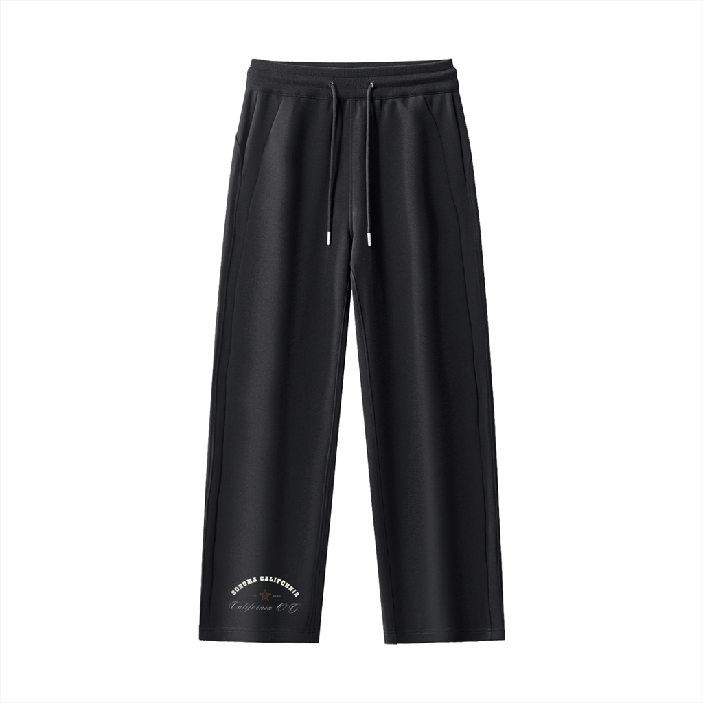 Essential Drawstring Straight-Leg Sweatpants