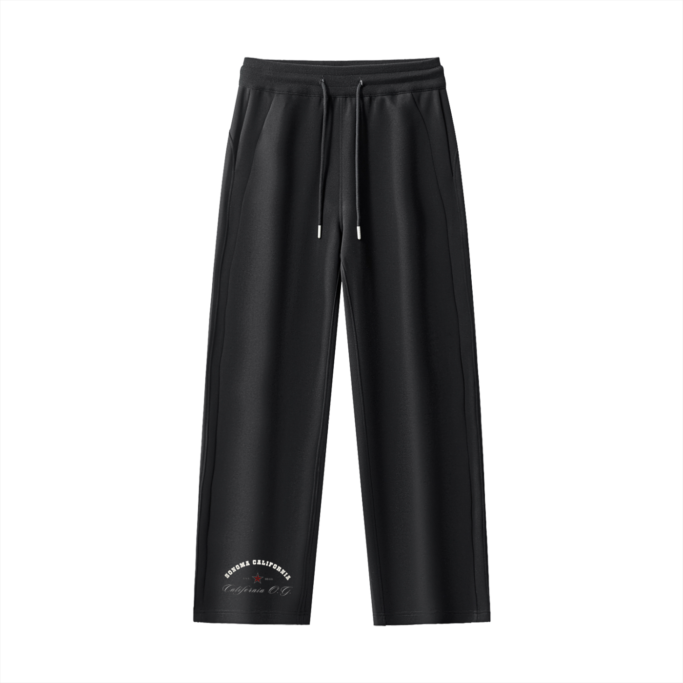 Essential Drawstring Straight-Leg Sweatpants