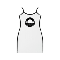 Valley of the Moon White Striped Mini Dress