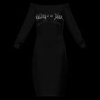 Valley of the Moon Vamp Pinup Bodycon Dress - Dresses from Artsadd