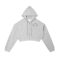 California O.G.  Women's  Cropped Zip-Up Hoodie